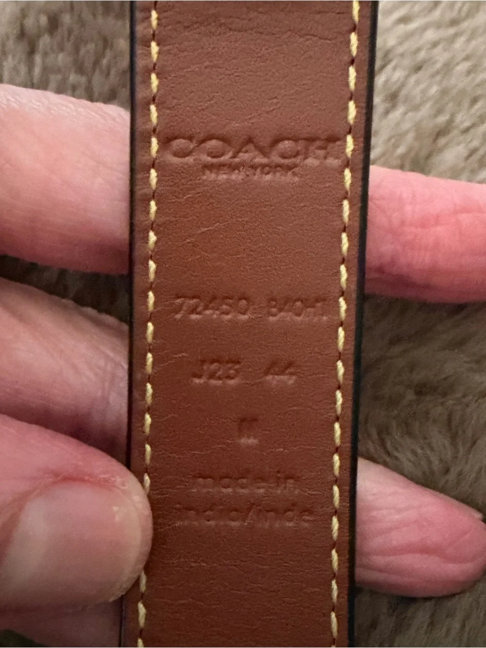 Coach reversible leather